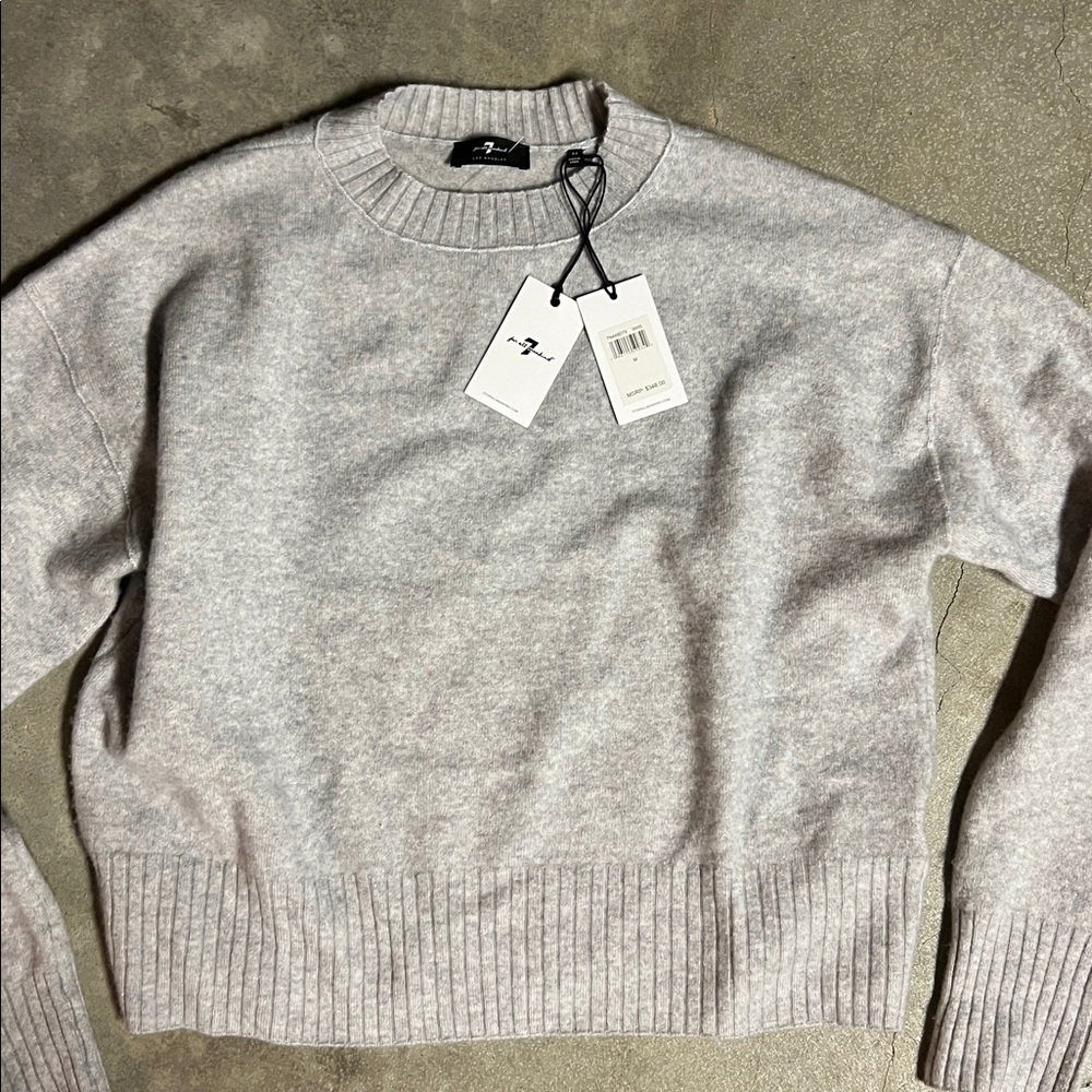7 For All Mankind Gray Sweater